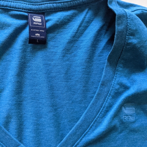 2 pack! Gstar RAW Men's L v-neck 2 available - Picture 3 of 3